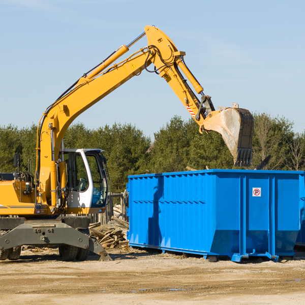 can i choose the location where the residential dumpster will be placed in Union Hill-Novelty Hill